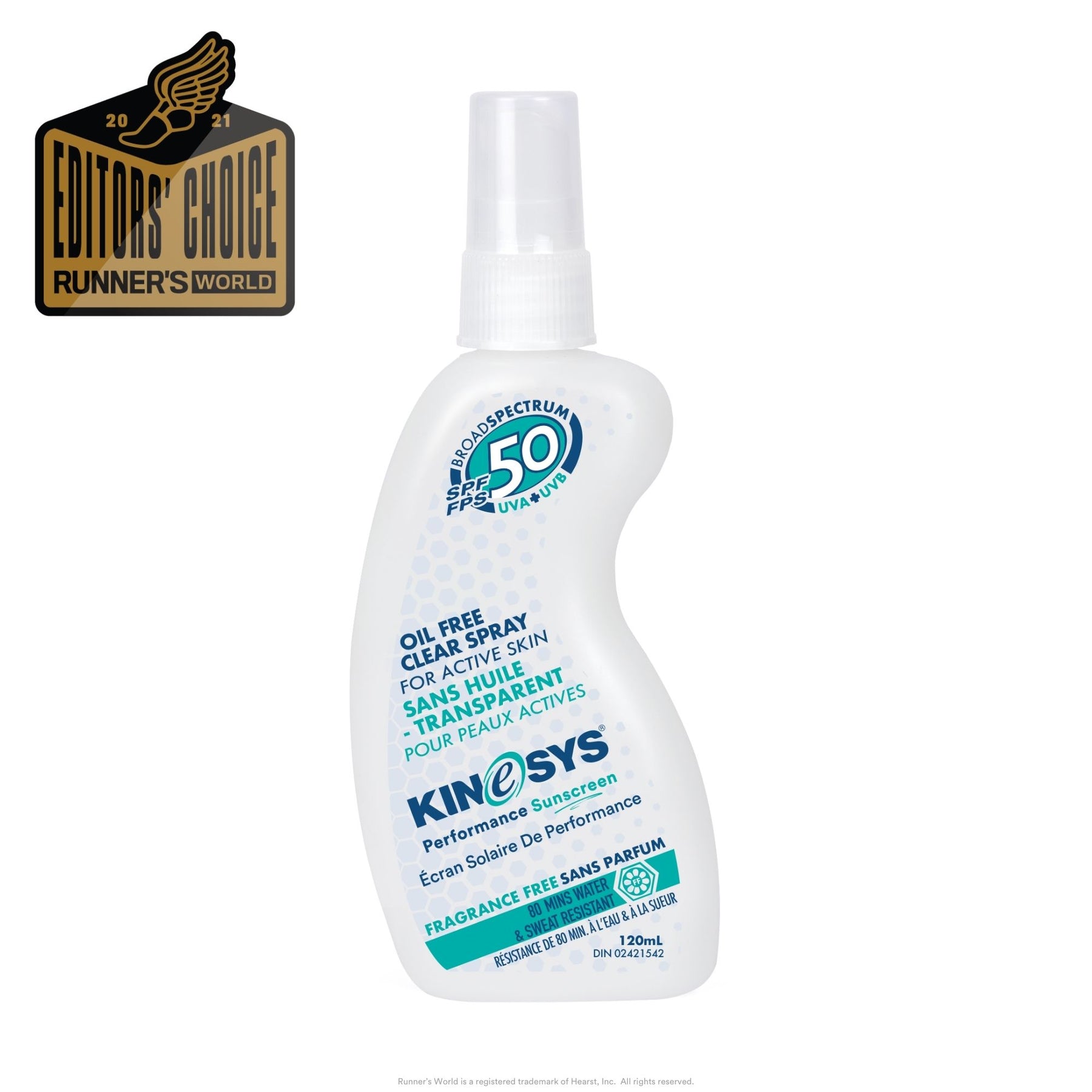 KINeSYS SPF 50 Fragrance Free Spray Sunscreen 120ml – KINeSYS Sunscreen CA